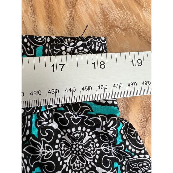 Catherines Maxi Skirt Womens Size 14/16 Black Pull On Boho Stretch Side Slits - Picture 9 of 9